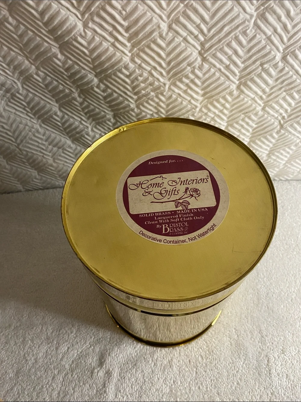 Vintage brass gold